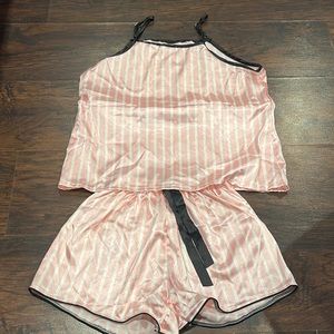 PJ Set Size 4 Pink and White Stripe